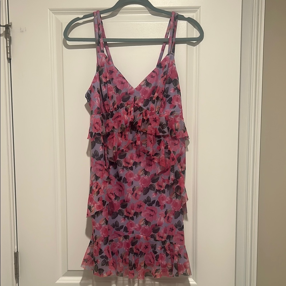 Morgan & Co. Pink and Purple Floral Dress